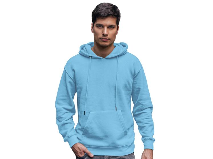 Imagem de Blusa moletom casaco de frio Masculino e Feminino Liso com Capuz Moletom Canguru -M009