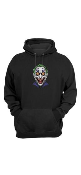 Imagem de Blusa Moletom De Frio Canguru Capuz e Bolso Frontal Casaco Moda Inverno Palhaço Personagem