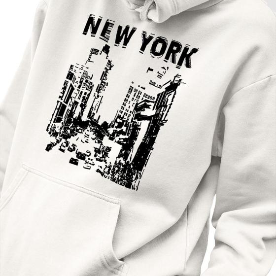 Imagem de Blusa Moletom Estampado Masculino em Algodão 30.1 New York City