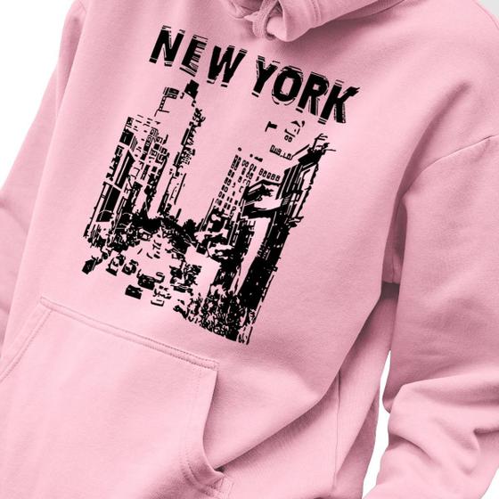 Imagem de Blusa Moletom Estampado Masculino em Algodão 30.1 New York City