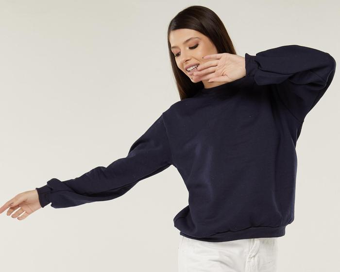 Imagem de Blusa Moletom Feminino Básico Flanelado