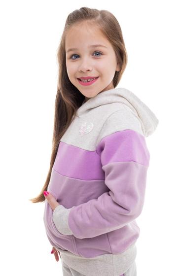 Imagem de Blusa Moletom Feminino Infantil Recorte