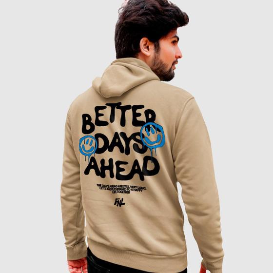 Imagem de Blusa Moletom Genuine Grit Masculina Estampada Algodão 30.1 Better Days Ahead