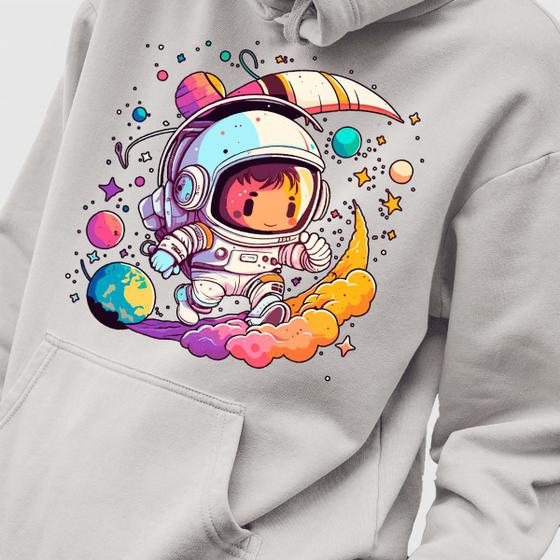 Imagem de Blusa Moletom Genuine Grit Masculina Estampada Algodão 30.1 Mini Astronaut