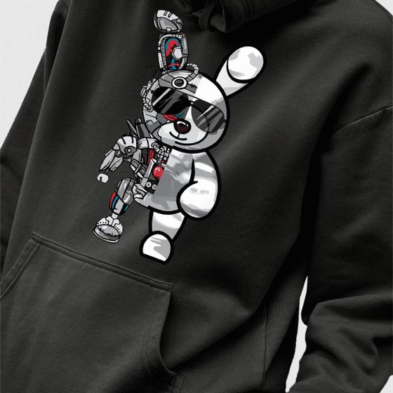 Imagem de Blusa Moletom Genuine Grit Masculina Estampada Algodão 30.1 Robot Bear