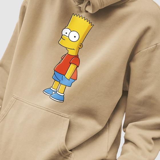 Imagem de Blusa Moletom Genuine Grit Masculino Estampado Algodão 30.1 Bart Simpson