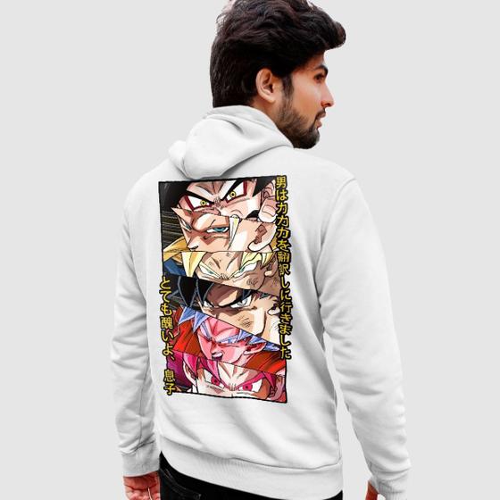 Imagem de Blusa Moletom Genuine Grit Masculino Estampado Algodão 30.1 Dragon Ball Goku Saiyajins