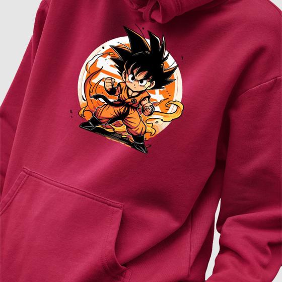 Imagem de Blusa Moletom Genuine Grit Masculino Estampado Algodão 30.1 Dragon Ball Mini Goku