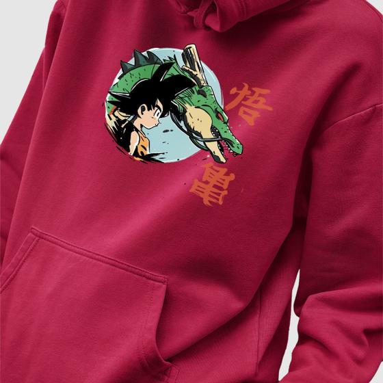 Imagem de Blusa Moletom Genuine Grit Masculino Estampado Algodão 30.1 Dragon Ball Shenlong e Goku