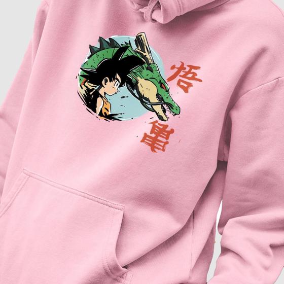 Imagem de Blusa Moletom Genuine Grit Masculino Estampado Algodão 30.1 Dragon Ball Shenlong e Goku