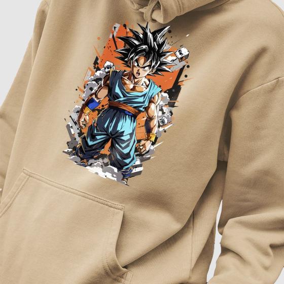 Imagem de Blusa Moletom Genuine Grit Masculino Estampado Algodão 30.1 Dragon Ball Z Goku