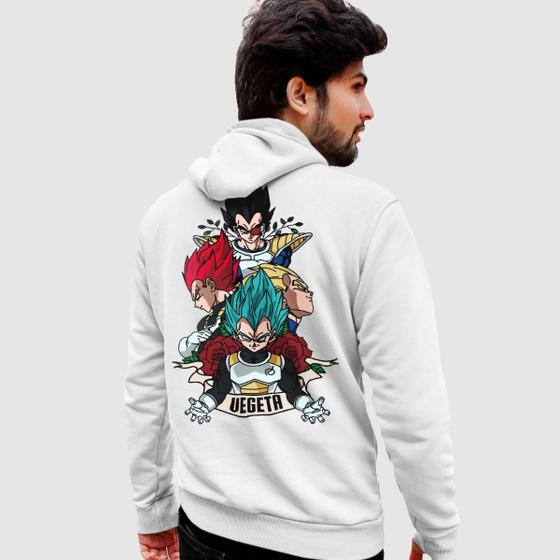 Imagem de Blusa Moletom Genuine Grit Masculino Estampado Algodão 30.1 Dragon Ball Z Vegeta