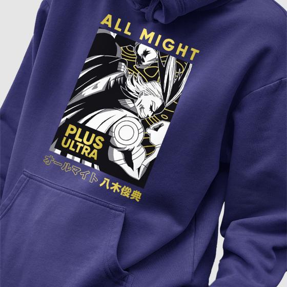 Imagem de Blusa Moletom Genuine Grit Masculino Estampado Algodão 30.1 My Hero Academia All Might