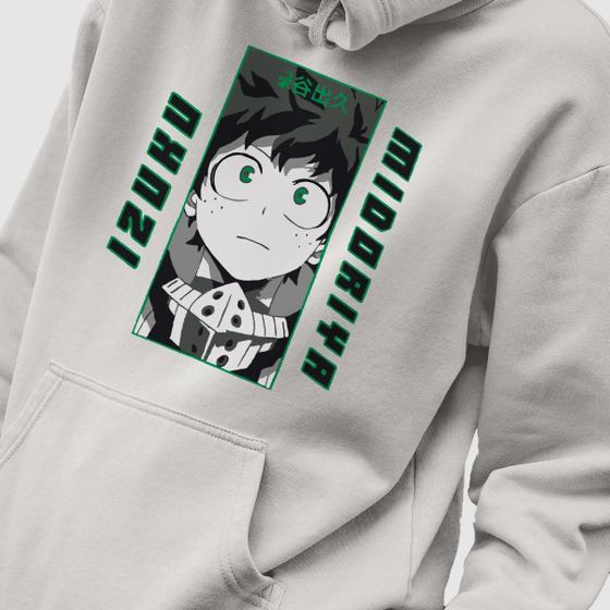 Imagem de Blusa Moletom Genuine Grit Masculino Estampado Algodão 30.1 My Hero Academia Izuki Midoriya