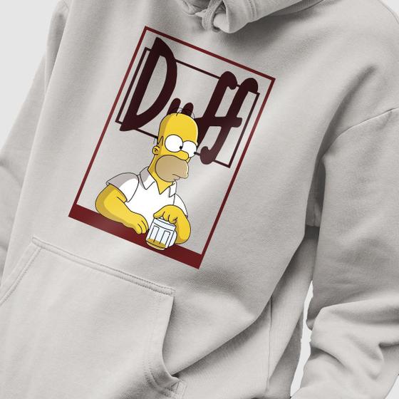 Imagem de Blusa Moletom Genuine Grit Masculino Estampado Algodão 30.1 Simpons Homer Duff