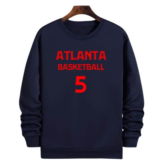 Imagem de Blusa Moletom Gola Basquete Atlanta Basketball número 5