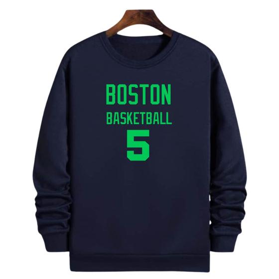 Imagem de Blusa Moletom Gola Basquete Boston Basketball número 5