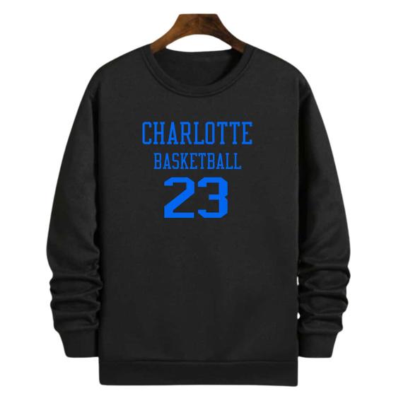 Imagem de Blusa Moletom Gola Basquete Charlotte Basketball número 23