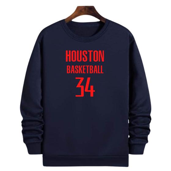 Imagem de Blusa Moletom Gola Basquete Houston Basketball número 34