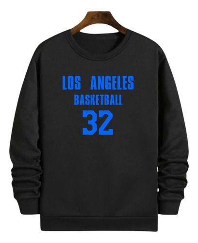 Imagem de Blusa Moletom Gola Basquete Los Angeles Basketball Número 32