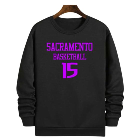 Imagem de Blusa Moletom Gola Basquete Sacramento Basketball número 15