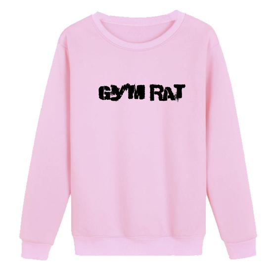 Imagem de Blusa Moletom Gola Careca Flanelado Casual GYM RAT