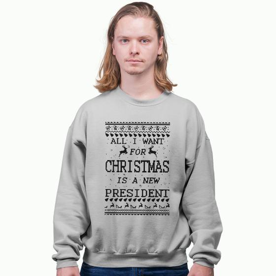 Imagem de Blusa Moletom Gola Careca Natalino All I Want For Christmas 