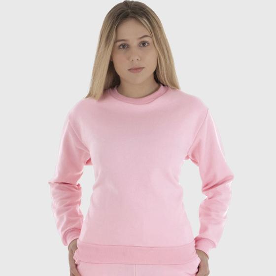 Imagem de Blusa Moletom Gola Redonda Feminino Benellys