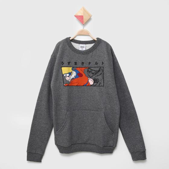 Imagem de Blusa Moletom Infantil Brandili Naruto Bolso Canguru Menino