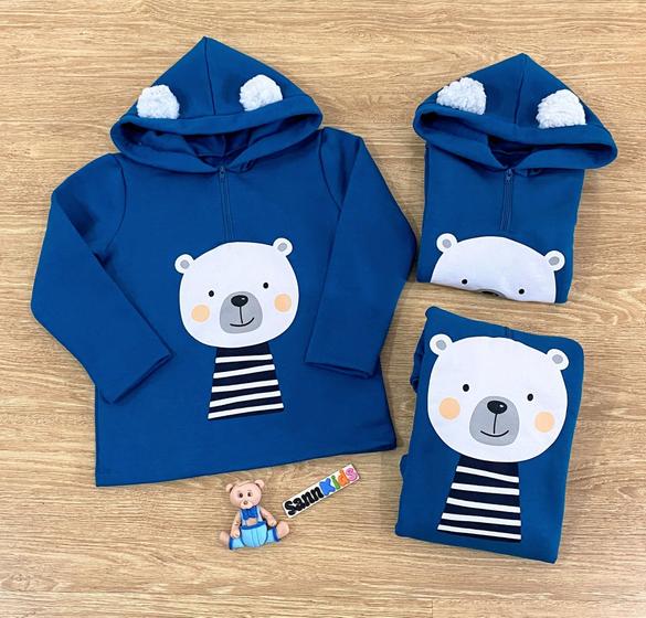 Imagem de Blusa Moletom Infantil com Capuz Flanelado