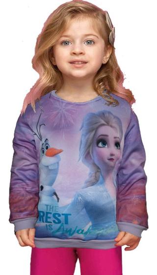 Imagem de Blusa Moletom Infantil Menina Inverno Personagens Licenciado