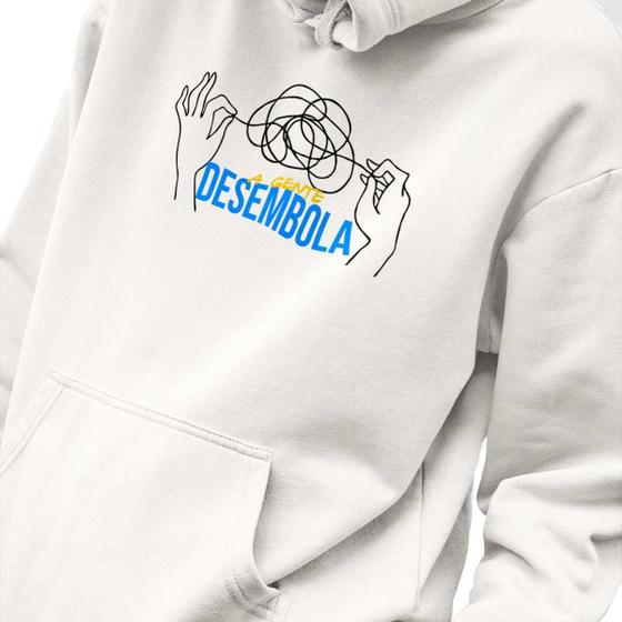 Imagem de Blusa Moletom Masculino Estampado A Gente Desembola em Algodão Fio 30.1 Penteado