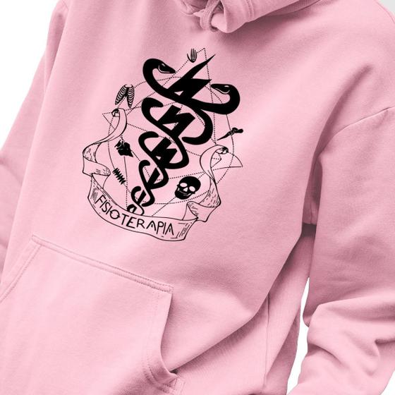 Imagem de Blusa Moletom Masculino Estampado Gotic Fisioterapia em Algodão Fio 30.1 Penteado