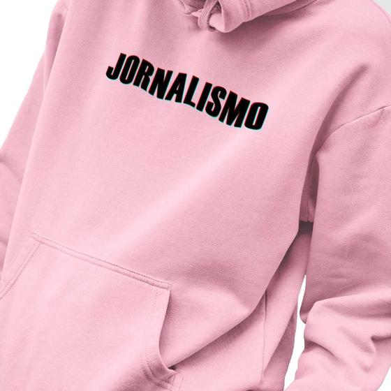 Imagem de Blusa Moletom Masculino Estampado Jornalismo 3D em Algodão Fio 30.1 Penteado