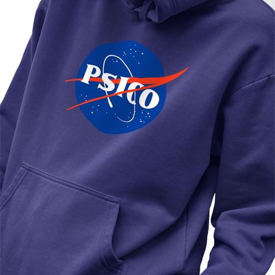 Imagem de Blusa Moletom Masculino Estampado Nasa Psico em Algodão Fio 30.1 Penteado