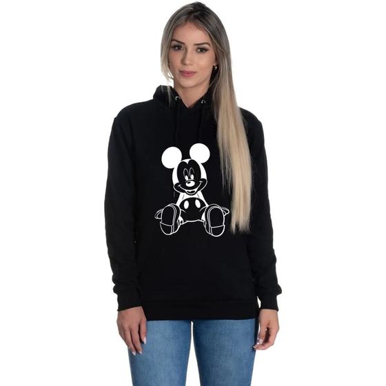 Imagem de Blusa Moletom Mickey Sentado Unissex em algodão