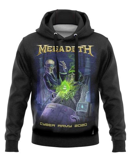 Imagem de Blusa Moletom Rock Megadeth Banda Metal Skull Caveira Masculina