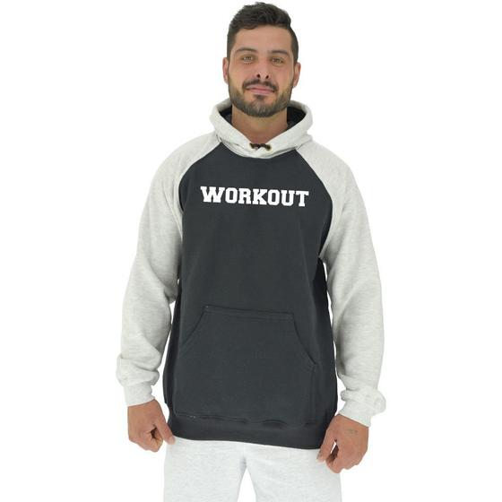 Imagem de Blusa Moletom Tradicional Com Touca MXD Conceito Workout