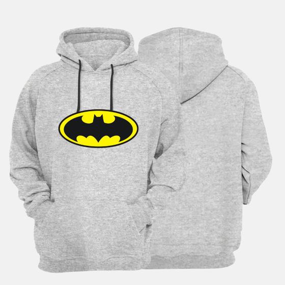 Imagem de Blusa Moletom Unissex Canguru Casaco Blusa de Frio Moleton Com Estampa Batman