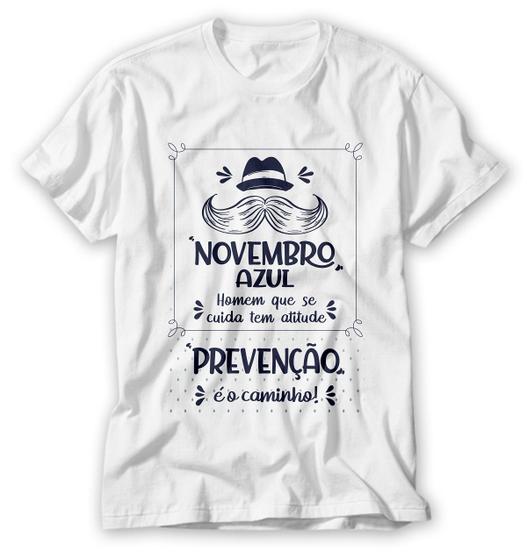 Imagem de Blusa novembro azul camiseta mês de conscientização e combate