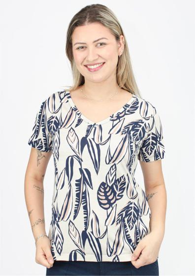 Imagem de Blusa Pau a Pique Estampada Azul Marinho