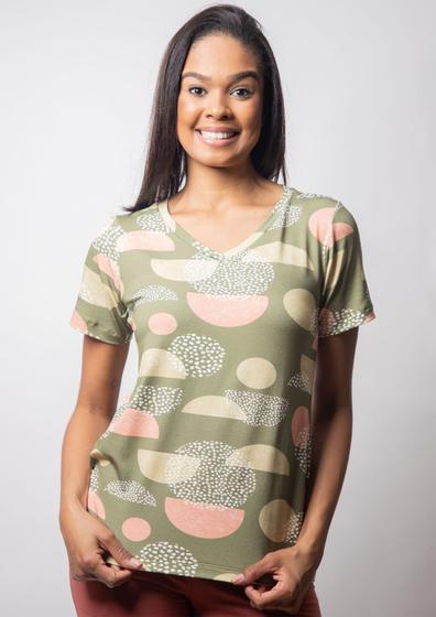 Imagem de Blusa Pau a Pique Estampada Verde