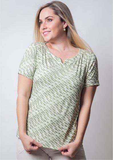 Imagem de Blusa Pau a Pique Estampada Verde