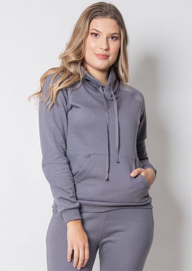 Imagem de Blusa Pau a Pique Moletom Básico Chumbo