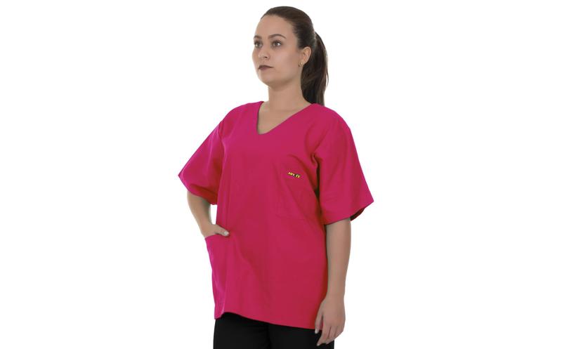 Imagem de Blusa Pijama Cirúrgico Rosa 100% Algodão