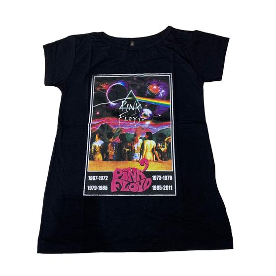 Imagem de Blusa Pink Floyd Camiseta Blusinha Baby Look Feminina Sfm808