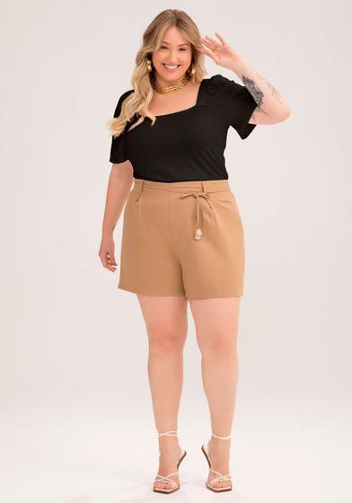 Imagem de Blusa plus size em malha viscose manga flare lunender 35245