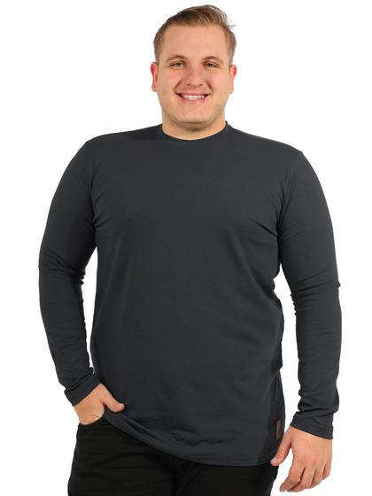 Imagem de Blusa Plus Size Masculina Anistia Elastano Básica Grafite