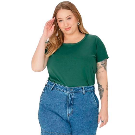 Imagem de Blusa Plus Size MC Básica Algodão 087841