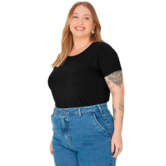 Imagem de Blusa Plus Size MC Básica Algodão 087841